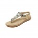 APTRO Women's Rhinestone Clip Toe Summer Slipper Sandals